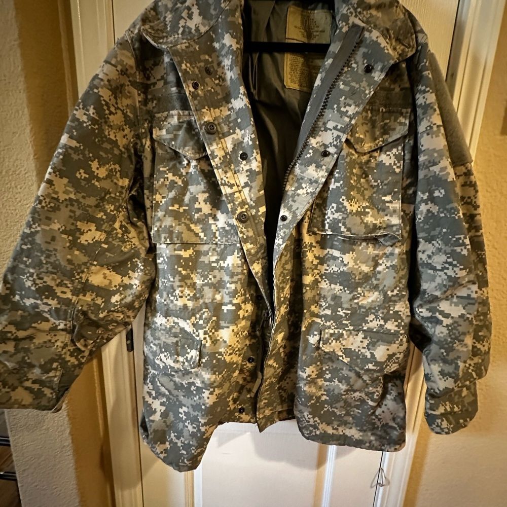 Men's Military Field Jacket - Camouflage